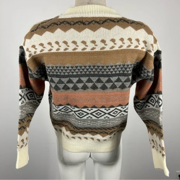 ADORA Multicolor Patterned Sweater S - Picture 4 of 11